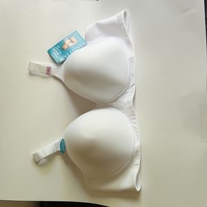 NWT Two Vanity Fair Bras, Size 44D, Colors one white &  one nude
